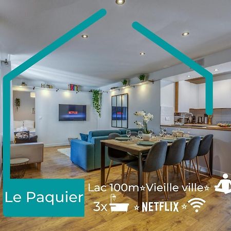 Le Paquier - Mycosyapart, Vieille Ville, Calme, Lac 100M, Netflix Annecy Kültér fotó